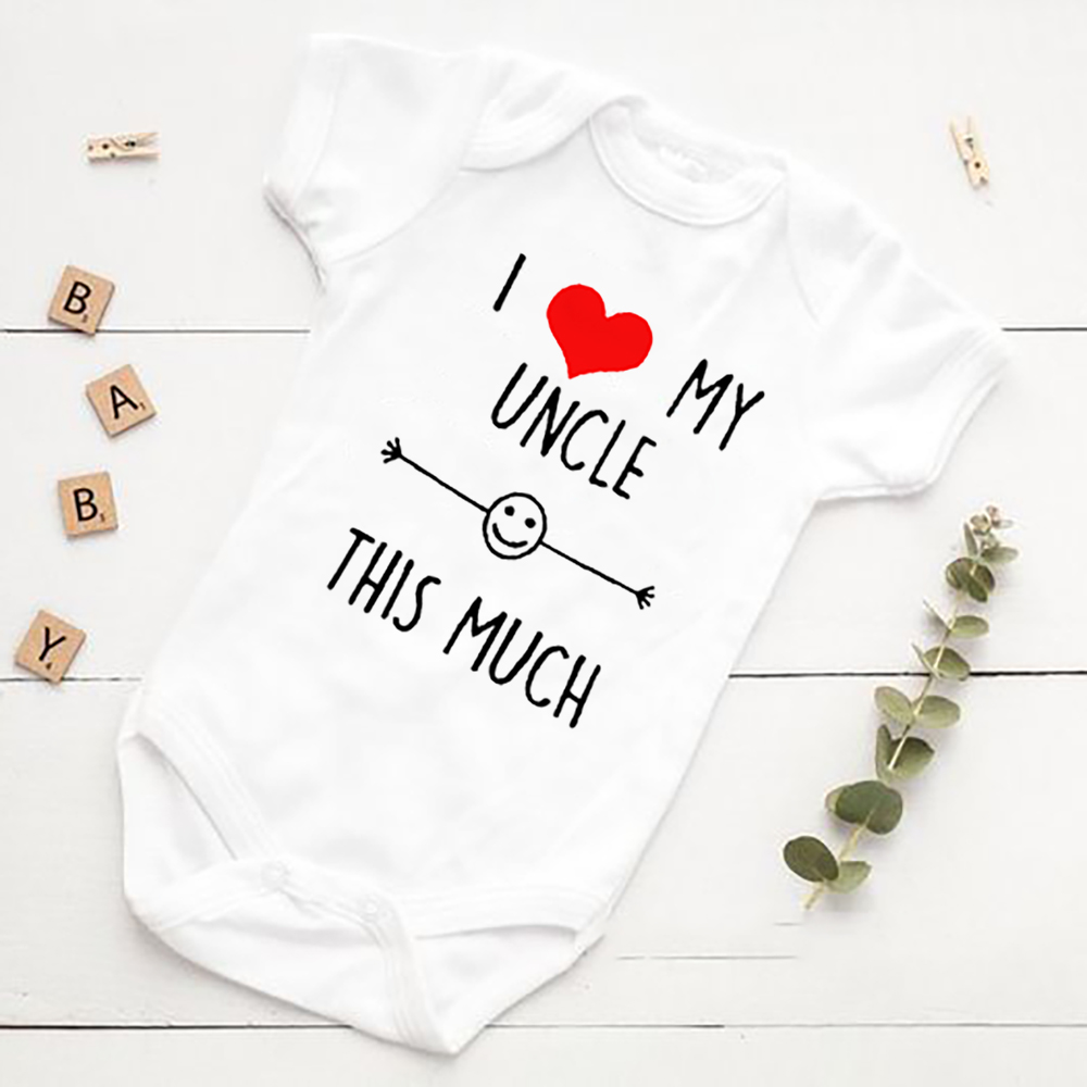 Baby Clothing Gender Neutral - I Love My Uncle This Much