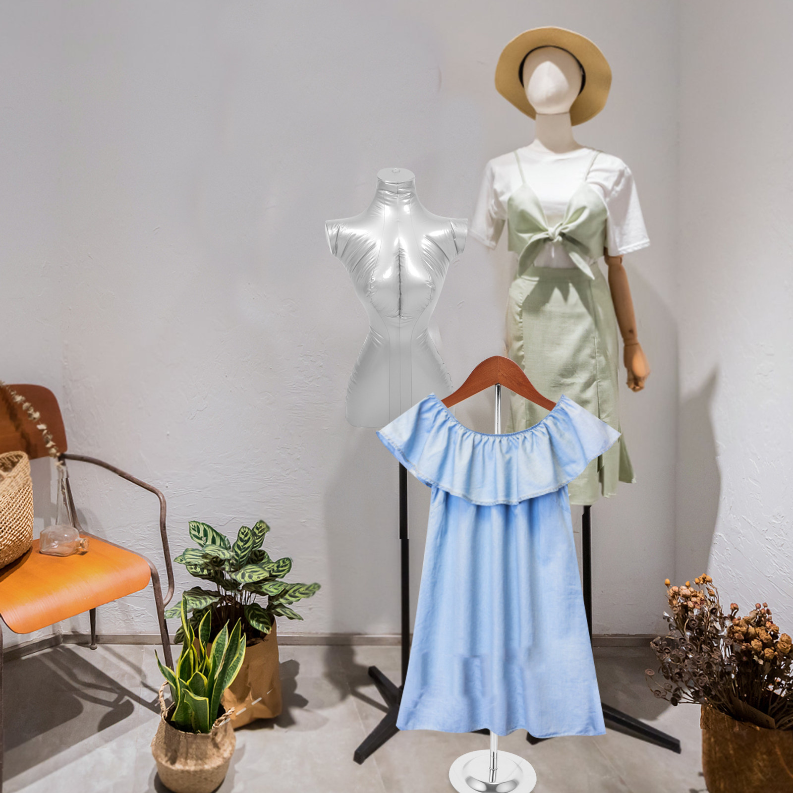 T-Shaped Clothing Display Stan - огляд і ціна Baby Clothing Stores