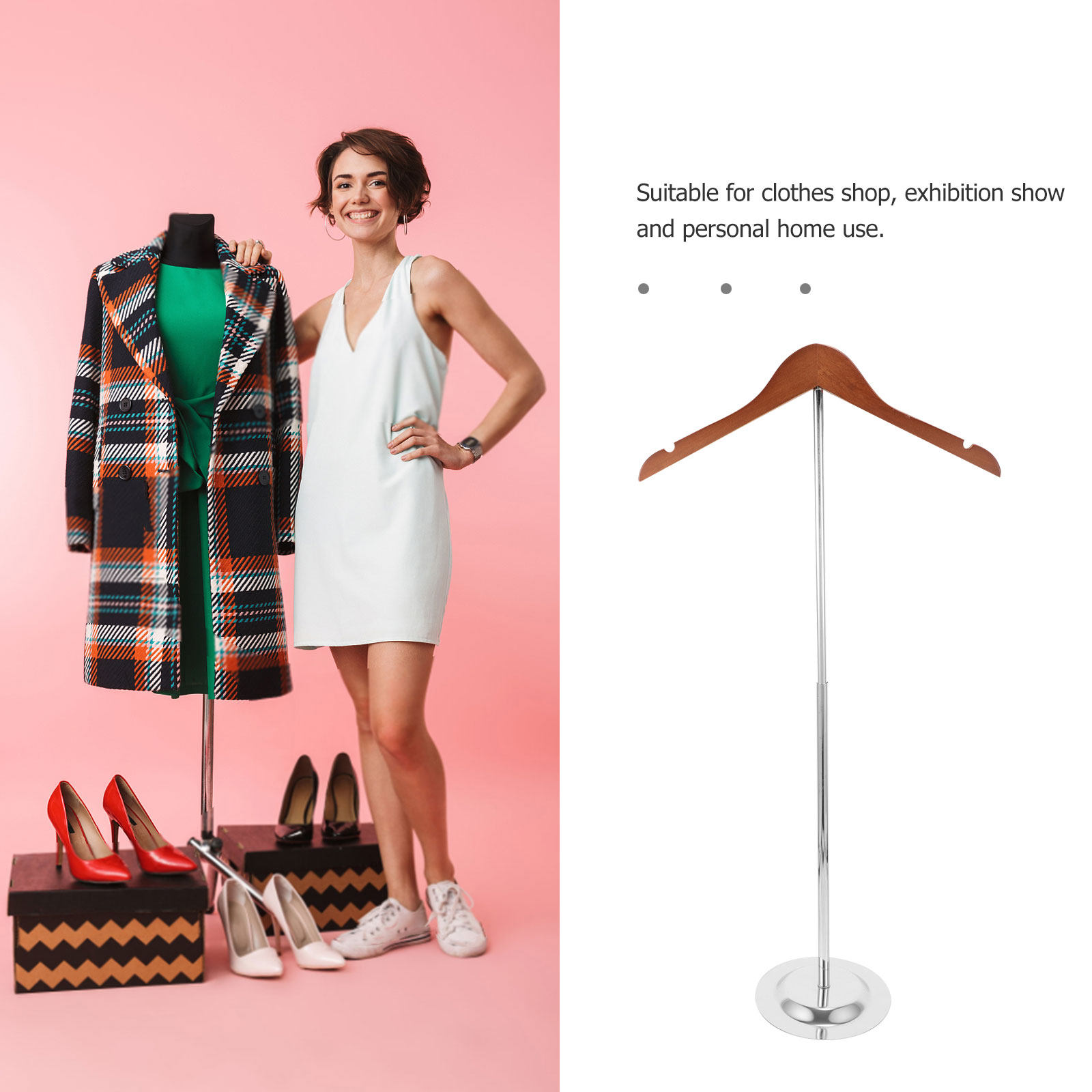 T-Shaped Clothing Display Stan - огляд і ціна Baby Clothing Stores