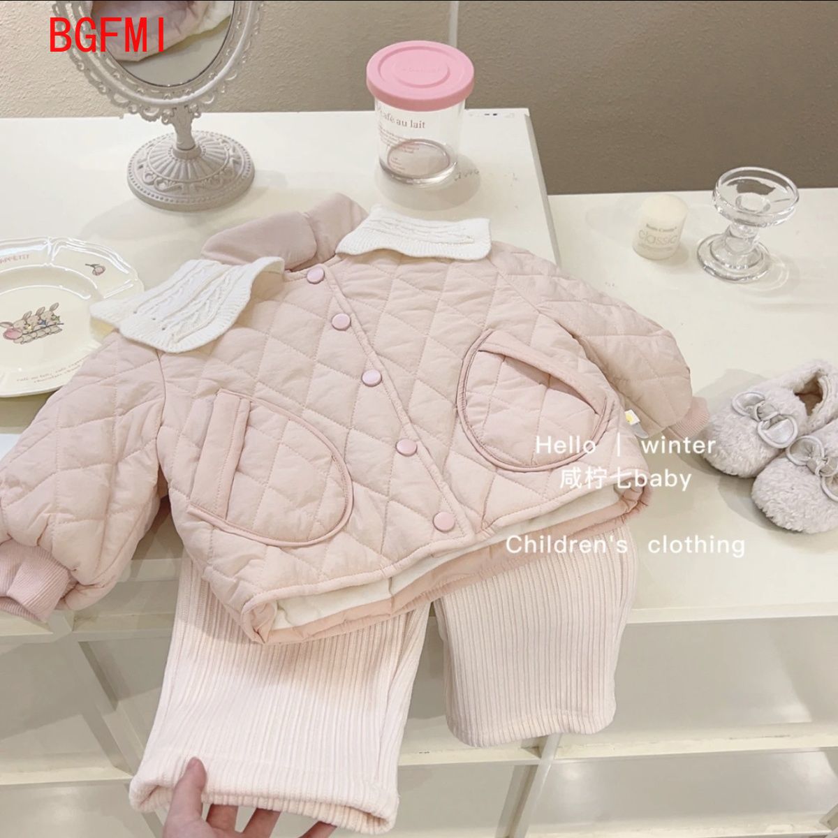 Girls Pink Velvet Inner Cotton - огляд і ціна Baby Clothing Quilt