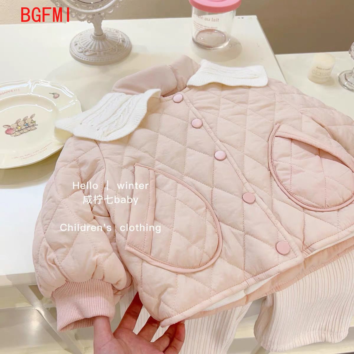Girls Pink Velvet Inner Cotton - огляд і ціна Baby Clothing Quilt