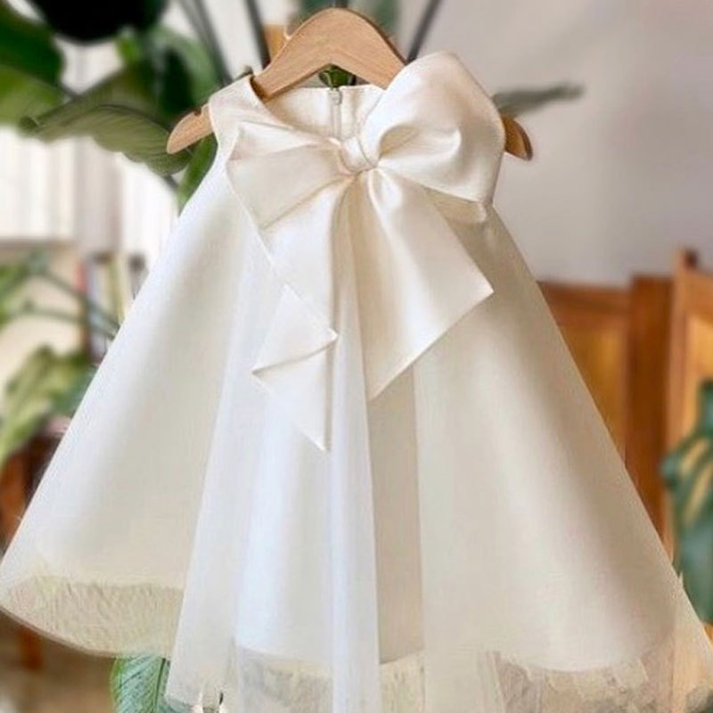 Summer Big Bow Baby Girl Dress - огляд і ціна Baby Clothing On Sale