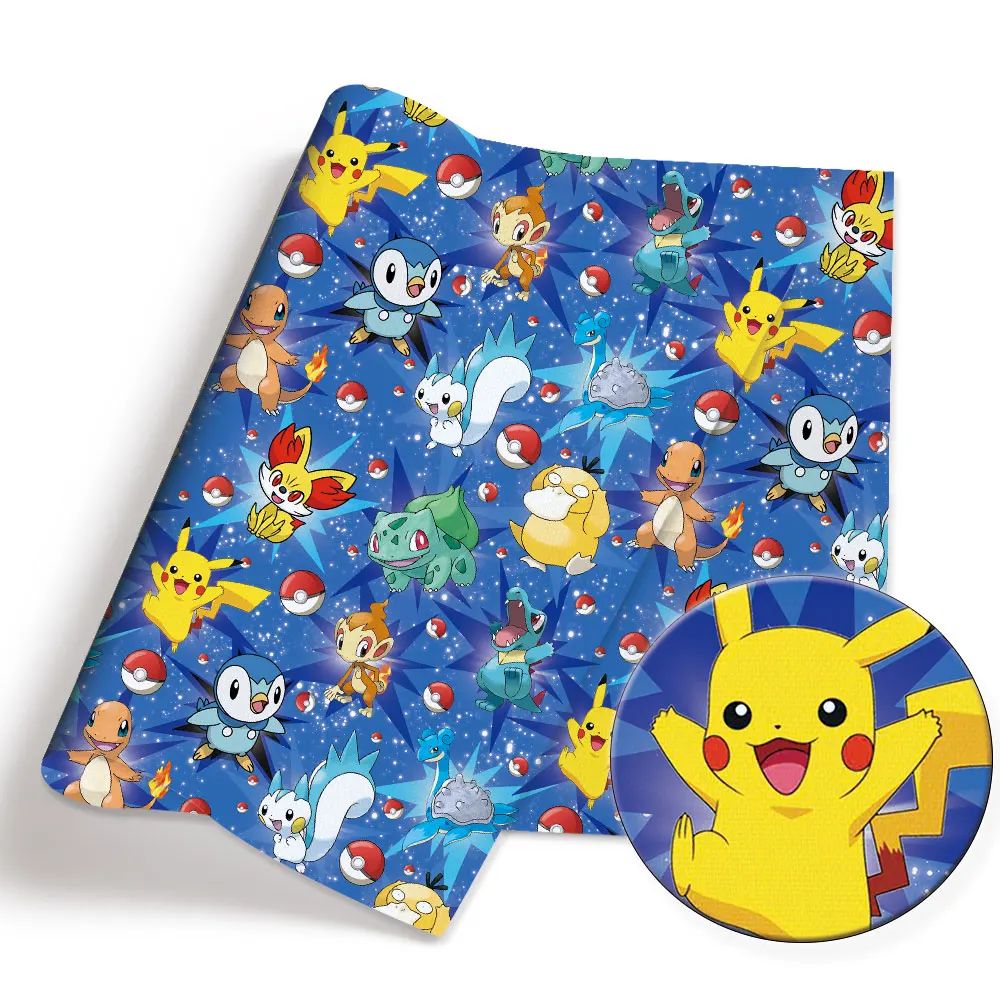 Pokemon Cartoon Fabric140*50cm - огляд і ціна Baby Clothing Quilt